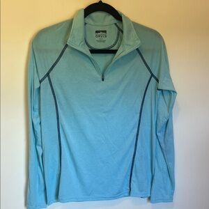 Orvis Sky Blue Quarter-Zip Top